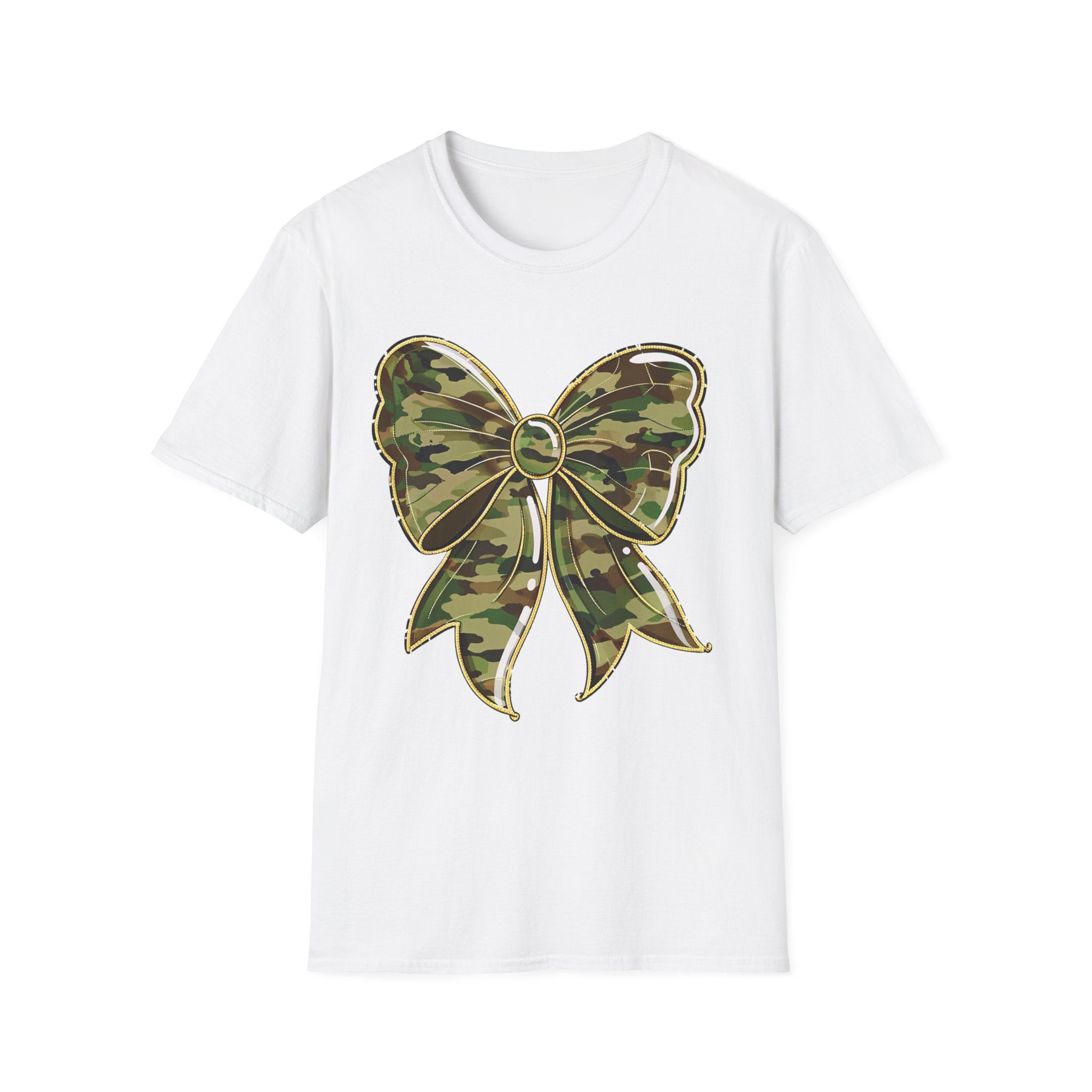 Camo Bow T-Shirt — Military Camo Gift Tee