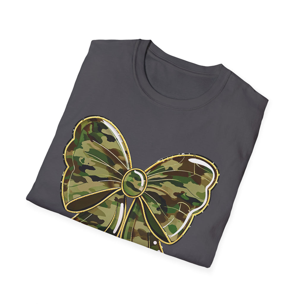 Camo Bow T-Shirt — Military Camo Gift Tee