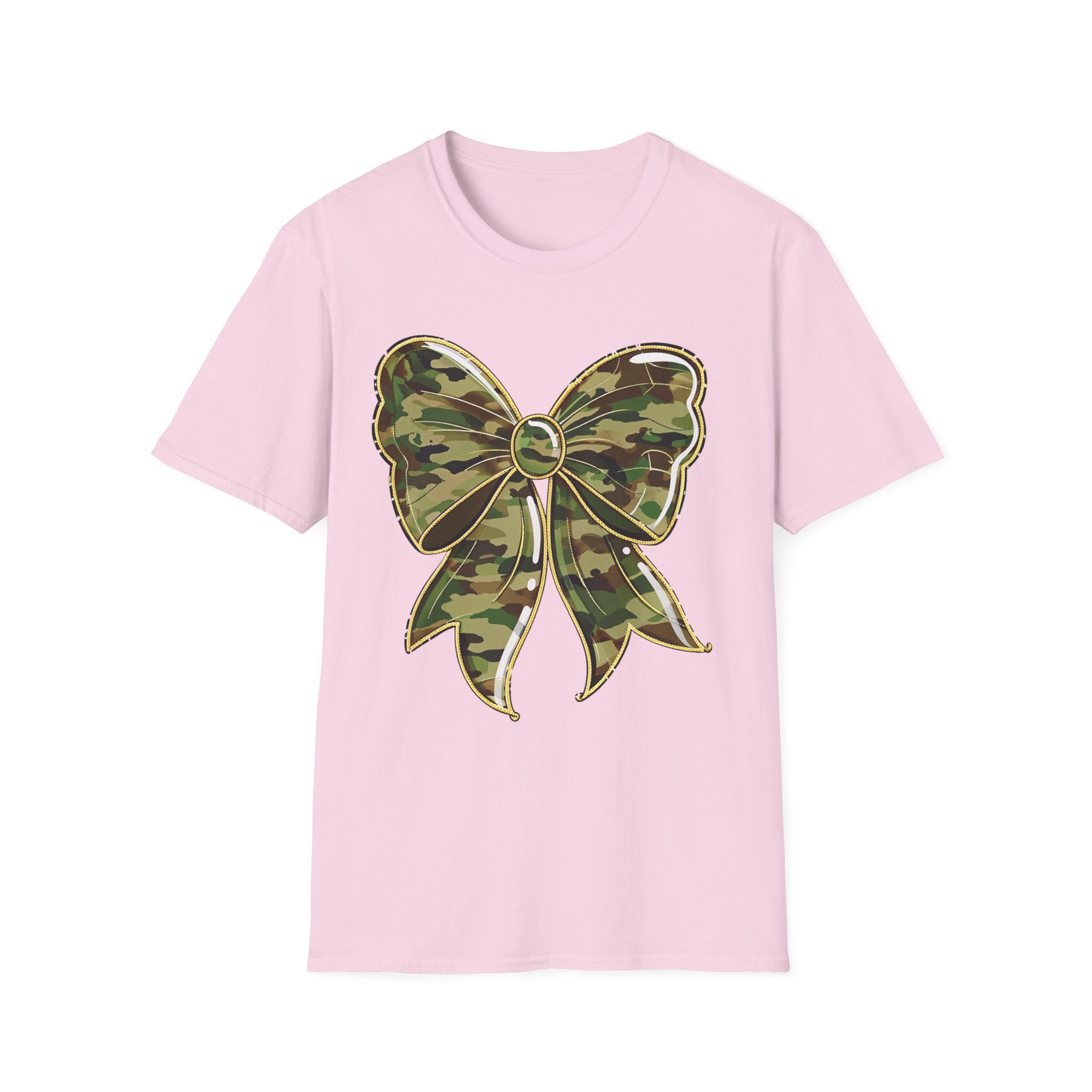Camo Bow T-Shirt — Military Camo Gift Tee
