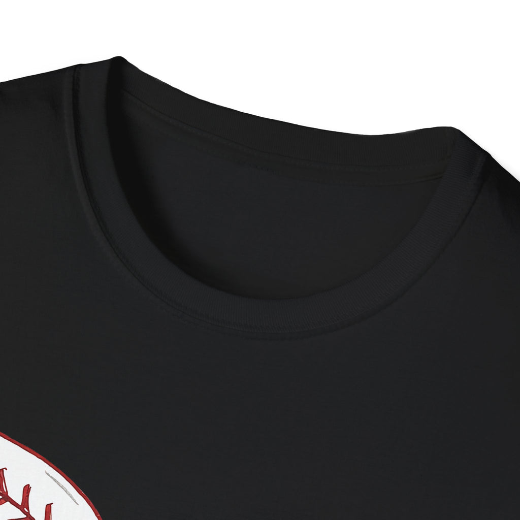 Baseball Stitch Bow T-Shirt — Cute Softball/Baseball Bow Tee for Players & Fans