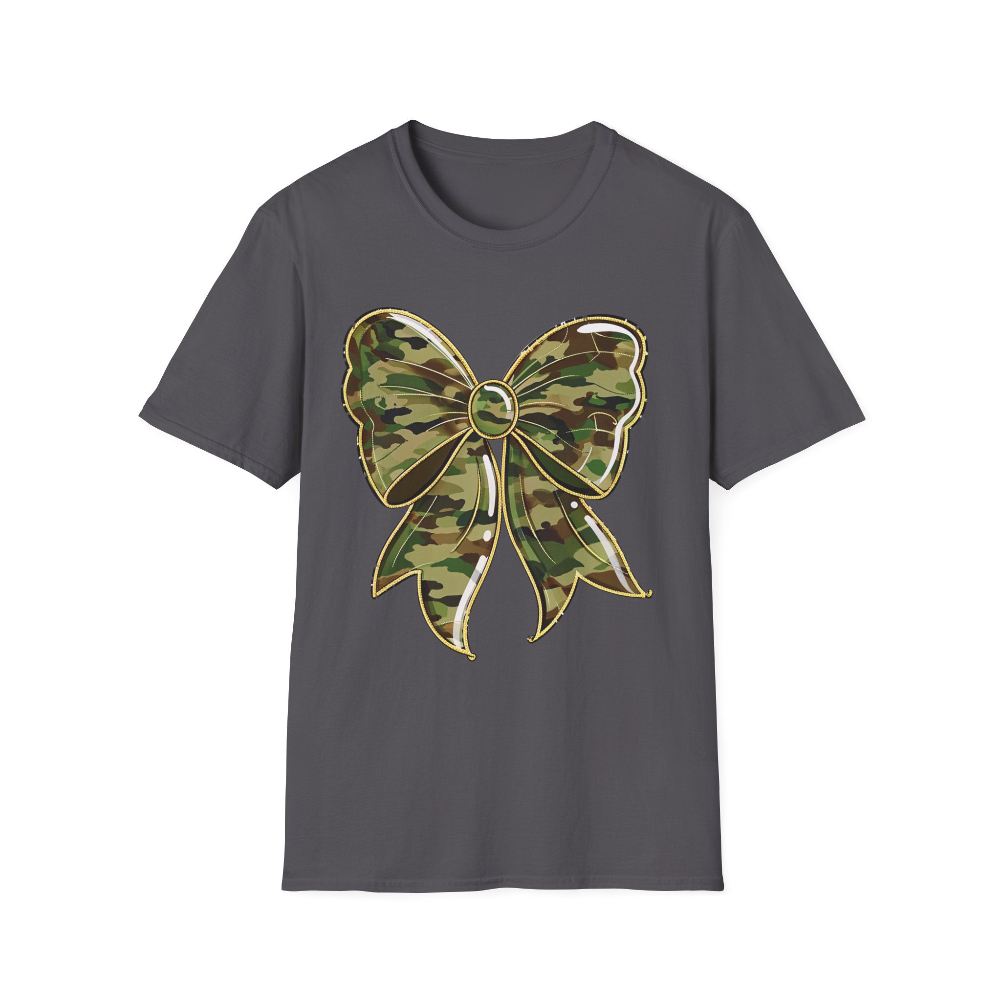 Camo Bow T-Shirt — Military Camo Gift Tee
