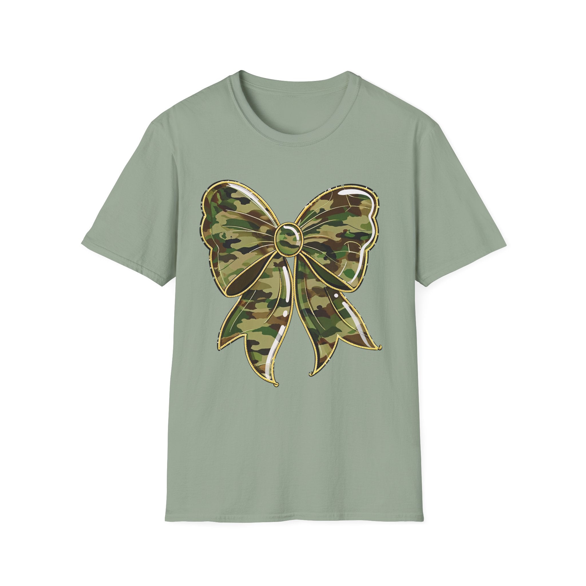 Camo Bow T-Shirt — Military Camo Gift Tee