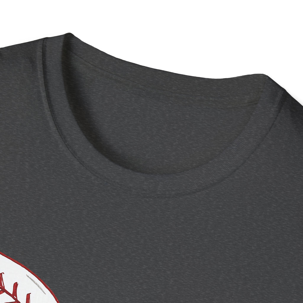 Baseball Stitch Bow T-Shirt — Cute Softball/Baseball Bow Tee for Players & Fans
