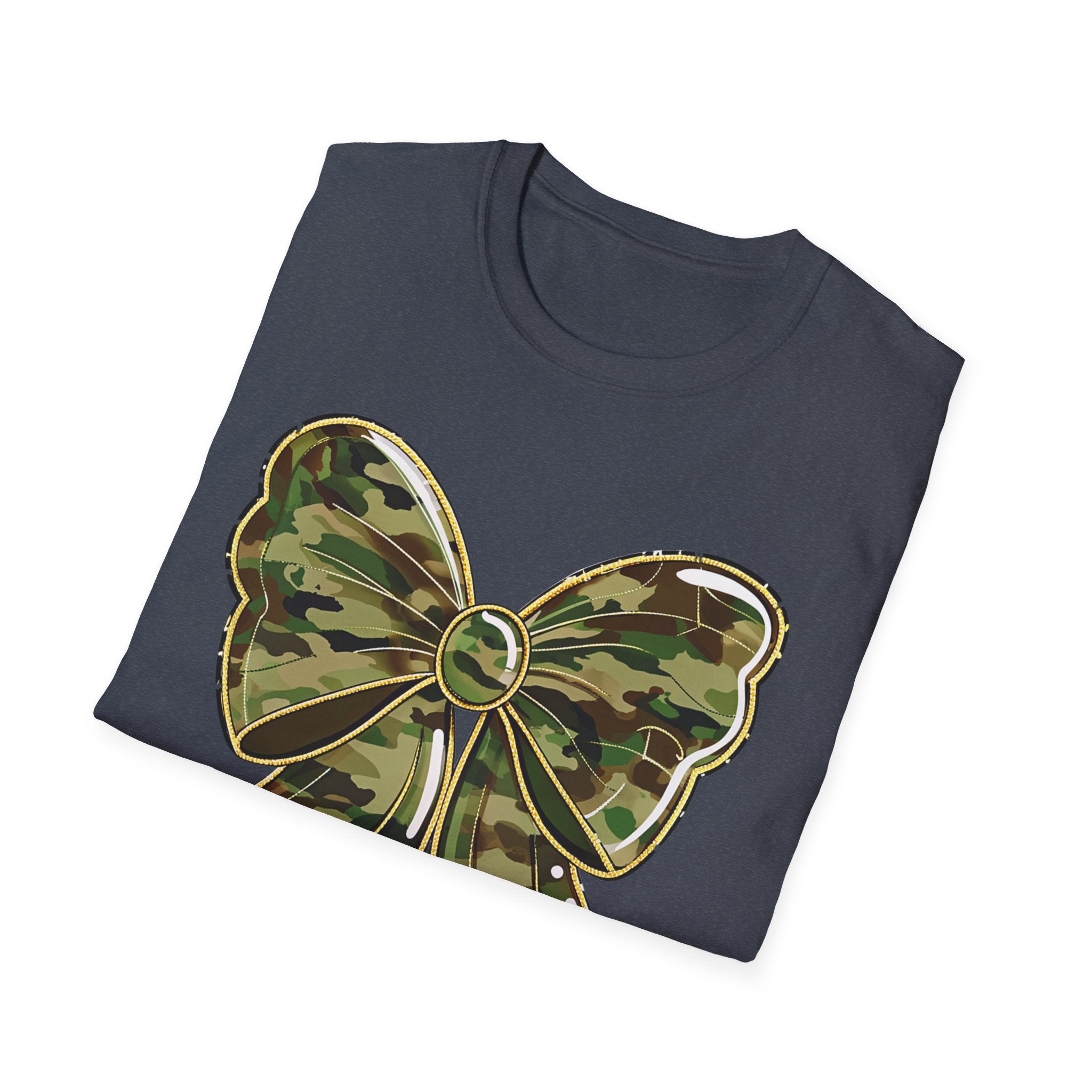 Camo Bow T-Shirt — Military Camo Gift Tee