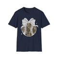 Camo Softball Bow T-Shirt — Camo Baseball/Softball Graphic Tee