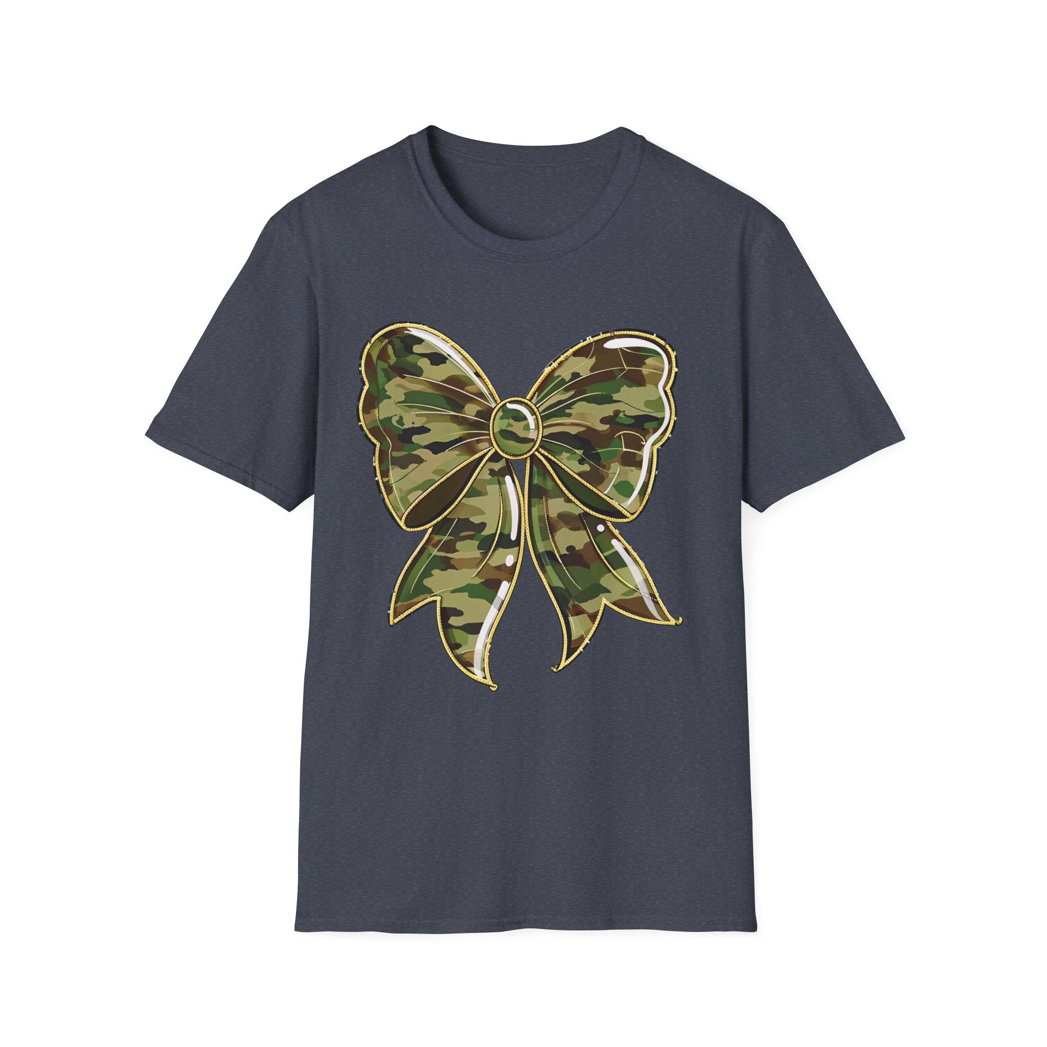 Camo Bow T-Shirt — Military Camo Gift Tee