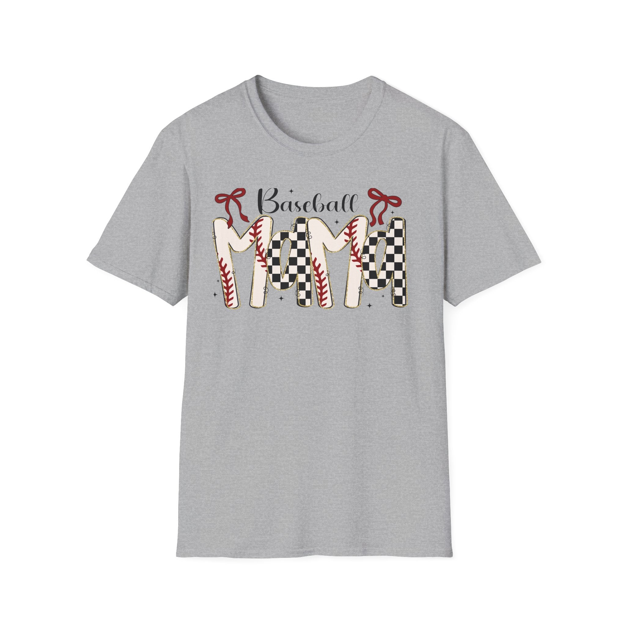 Baseball Mom T‑Shirt — Checker & Stitch Graphic Tee