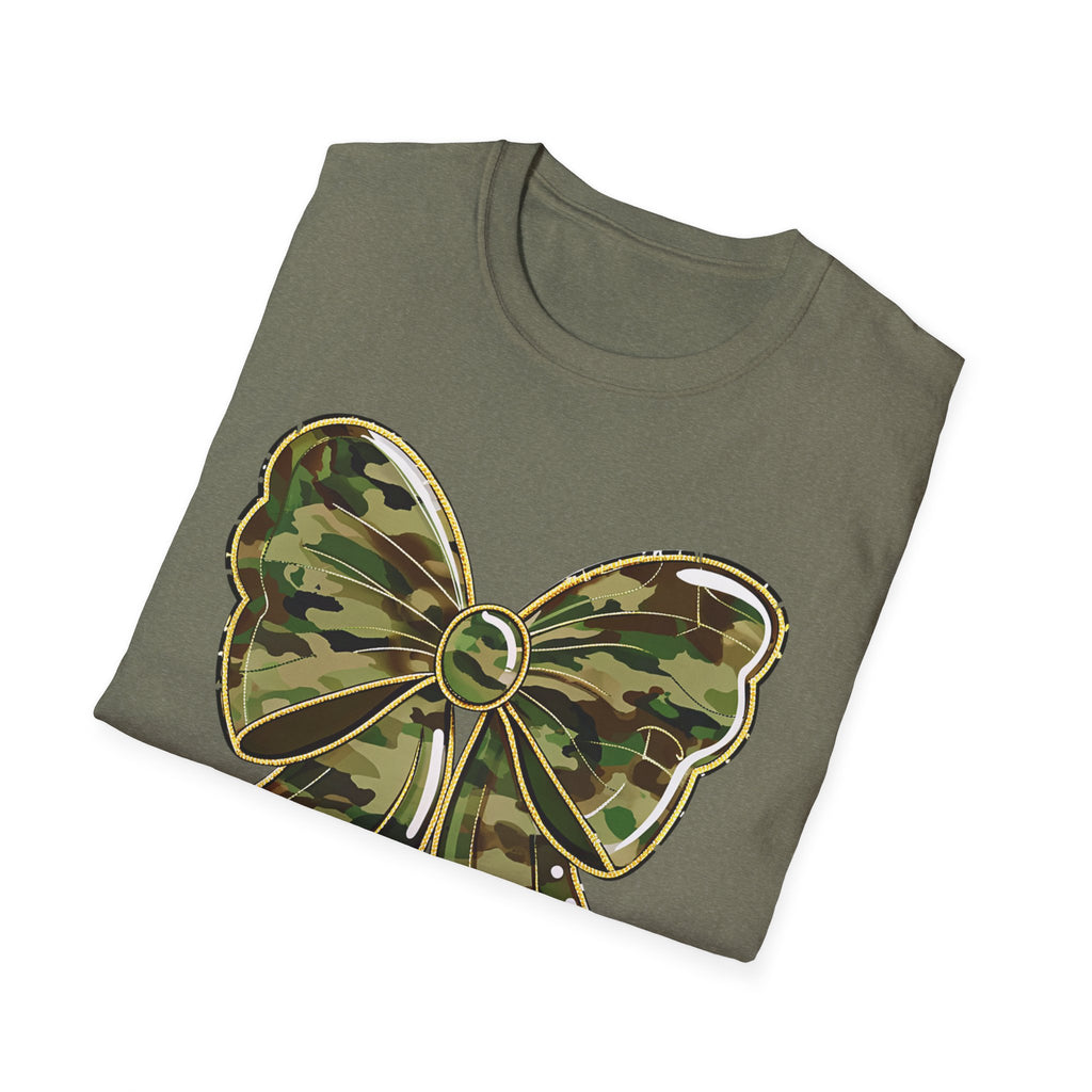 Camo Bow T-Shirt — Military Camo Gift Tee