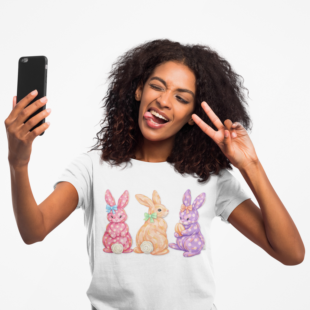 Easter Pastel Bunny Trio T-Shirt