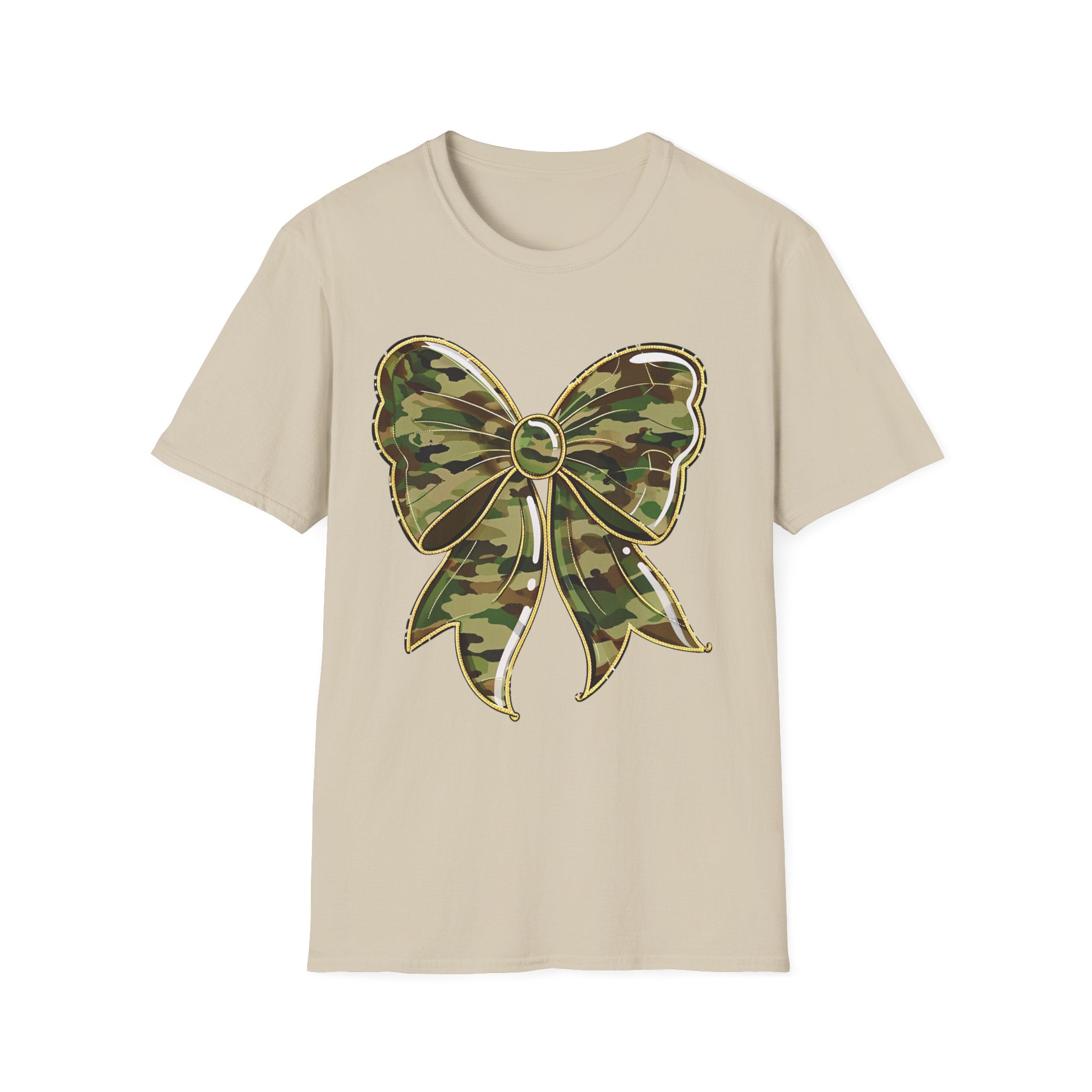 Camo Bow T-Shirt — Military Camo Gift Tee
