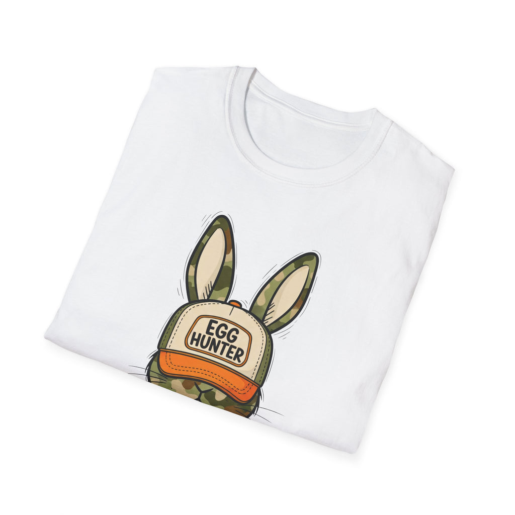 Egg Hunter Bunny T-Shirt — Camouflage Easter Rabbit Graphic Tee