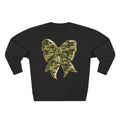 Camo Bow Sweatshirt — Military Camouflage Bow Graphic Crewneck