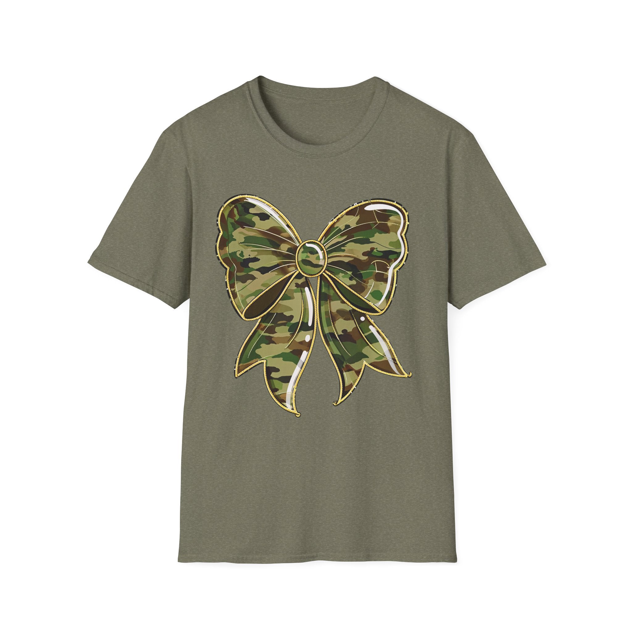 Camo Bow T-Shirt — Military Camo Gift Tee