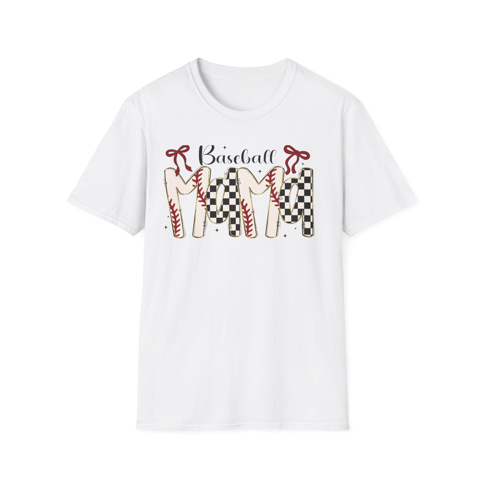 Baseball Mom T‑Shirt — Checker & Stitch Graphic Tee