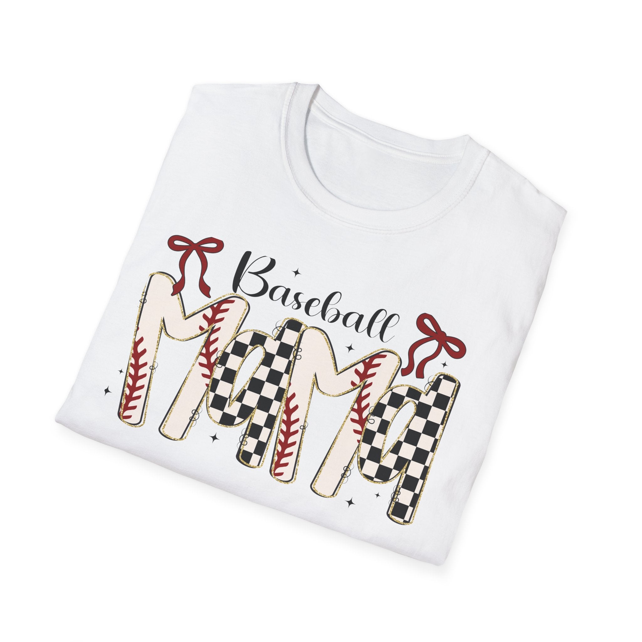 Baseball Mom T‑Shirt — Checker & Stitch Graphic Tee