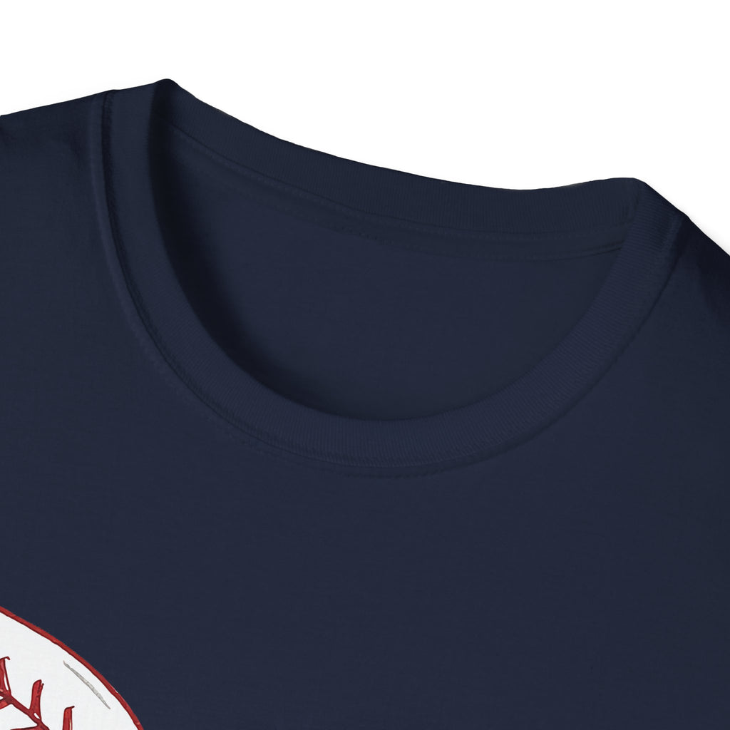Baseball Stitch Bow T-Shirt — Cute Softball/Baseball Bow Tee for Players & Fans