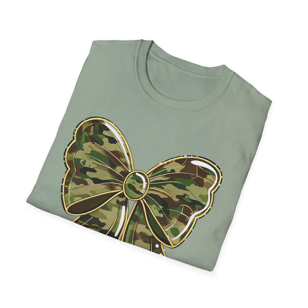 Camo Bow T-Shirt — Military Camo Gift Tee