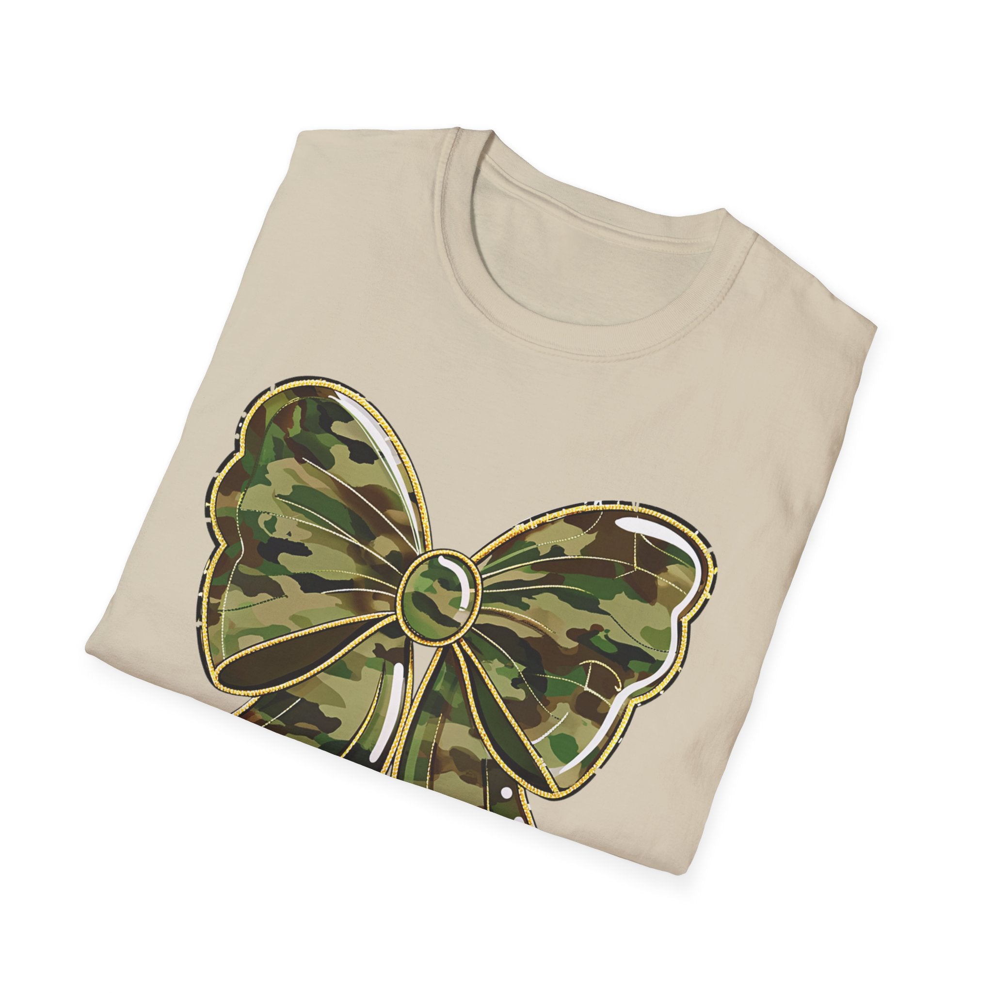 Camo Bow T-Shirt — Military Camo Gift Tee