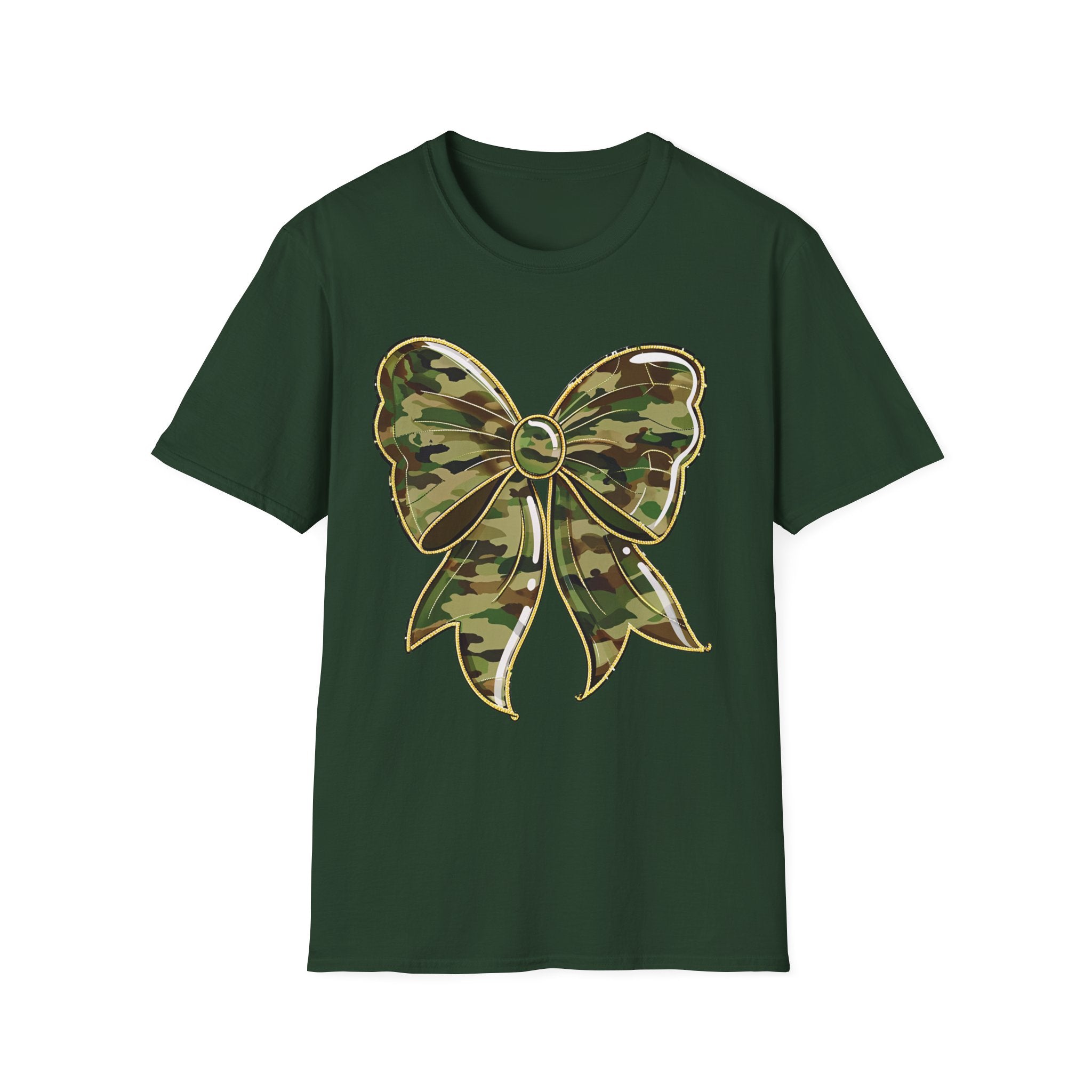 Camo Bow T-Shirt — Military Camo Gift Tee